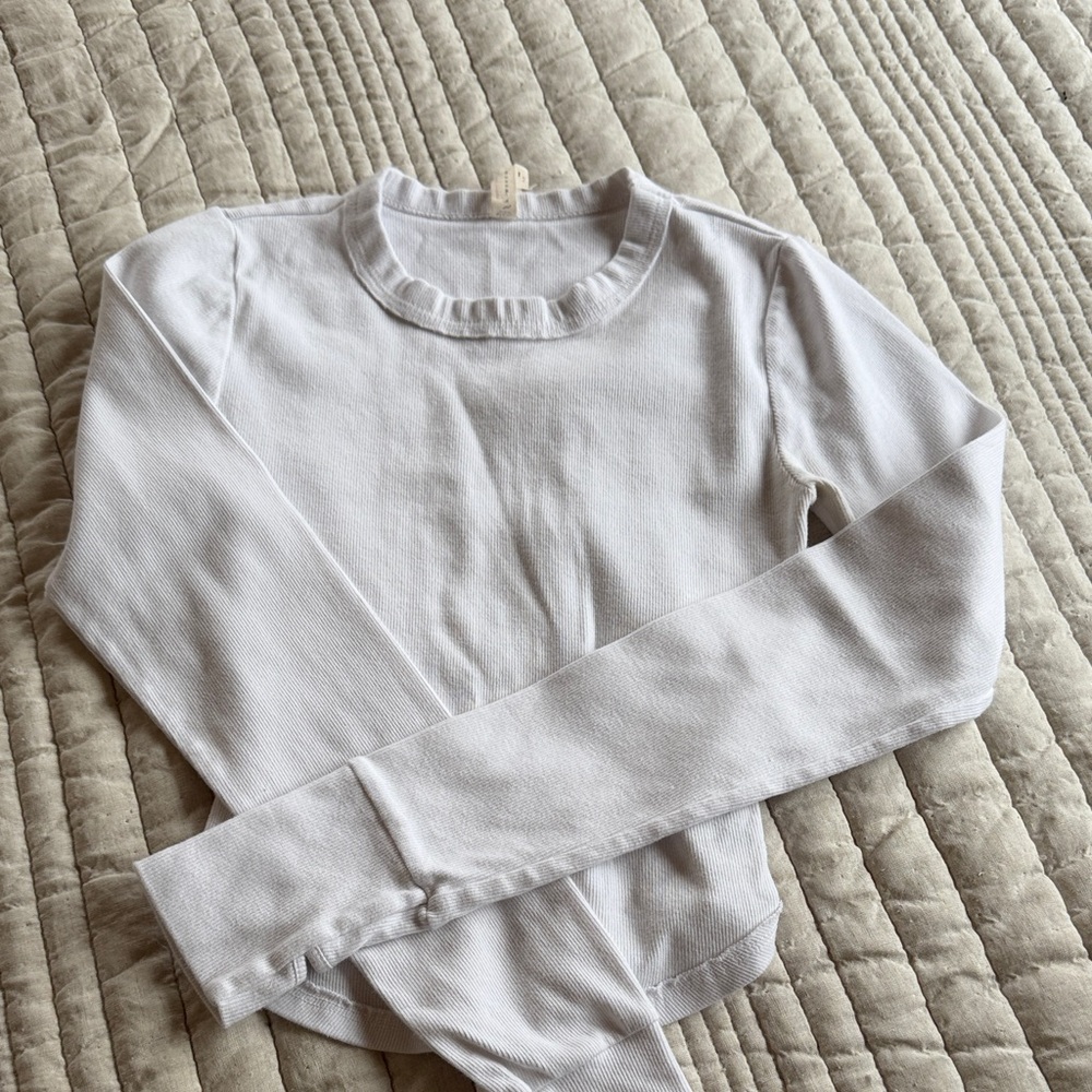 Free people White Long Sleeve Top S